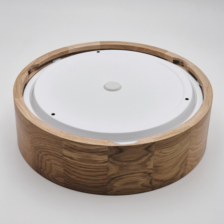 Lámpara de techo para baño OAK 2xE27/15W/230V IP54 roble Ø 27 cm