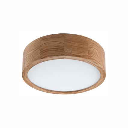 Lámpara de techo para baño OAK 2xE27/15W/230V IP54 roble Ø 27 cm