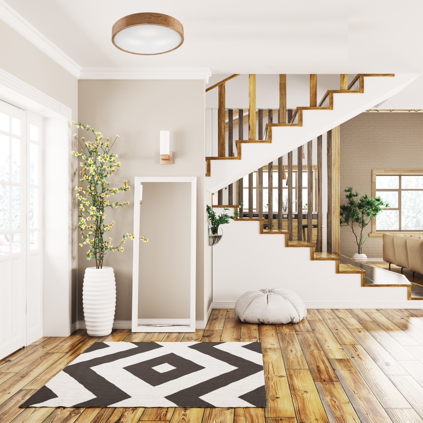 Lámpara de techo OAK 3xE27/60W/230V roble Ø 47,5 cm