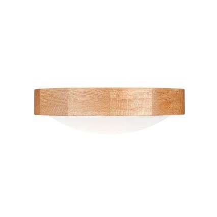 Lámpara de techo OAK SLIM 1xE27/60W/230V roble ? 27 cm