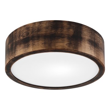 Lámpara de techo OAK SMOKY 1xE27/15W/230V Ø 27,5 cm roble/marrón oscuro