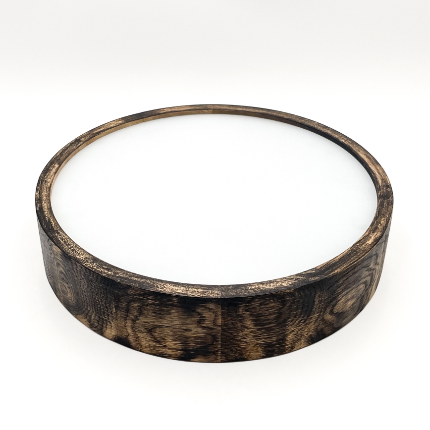 Lámpara de techo OAK SMOKY 2xE27/15W/230V Ø 37,5 cm roble/marrón oscuro