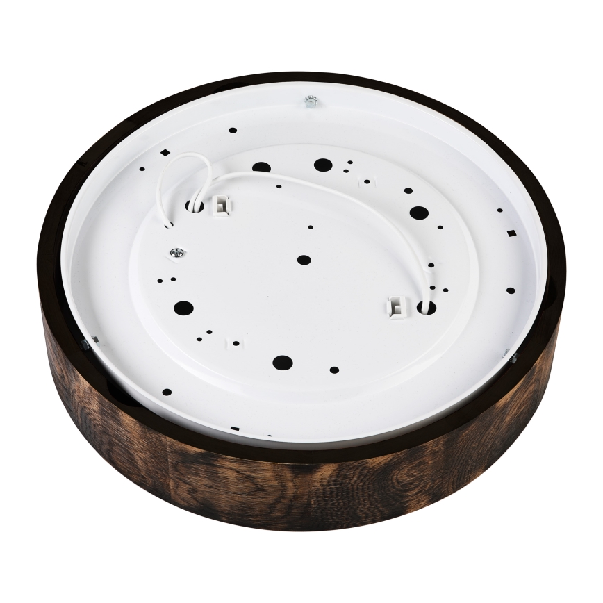 Lámpara de techo OAK SMOKY 2xE27/15W/230V Ø 37,5 cm roble/marrón oscuro