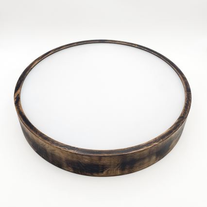 Lámpara de techo OAK SMOKY 3xE27/15W/230V Ø 47,5 cm roble/marrón oscuro