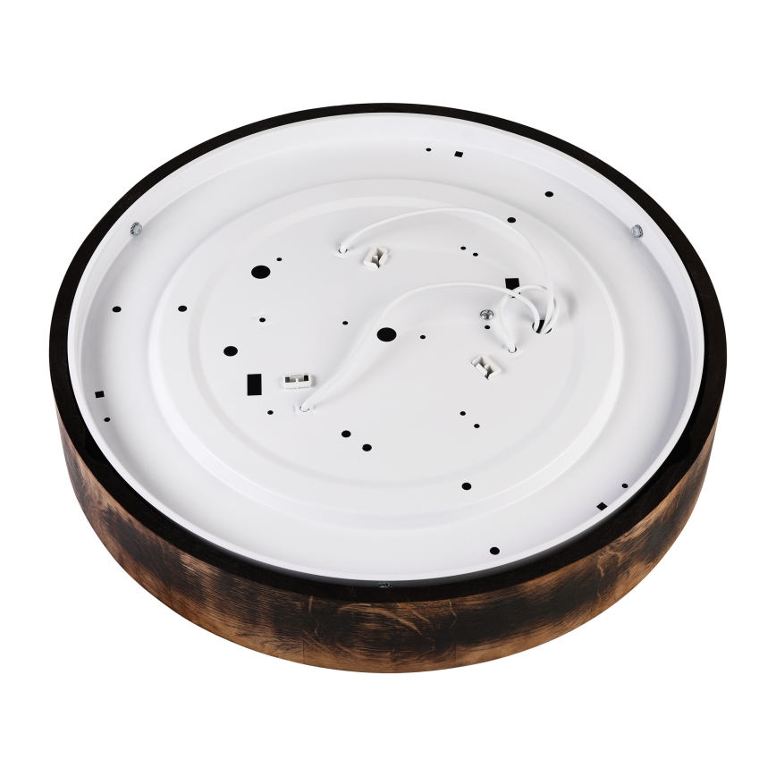 Lámpara de techo OAK SMOKY 3xE27/15W/230V Ø 47,5 cm roble/marrón oscuro