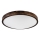 Lámpara de techo OAK SMOKY SLIM 3xE27/15W/230V Ø 47 cm roble/marrón oscuro