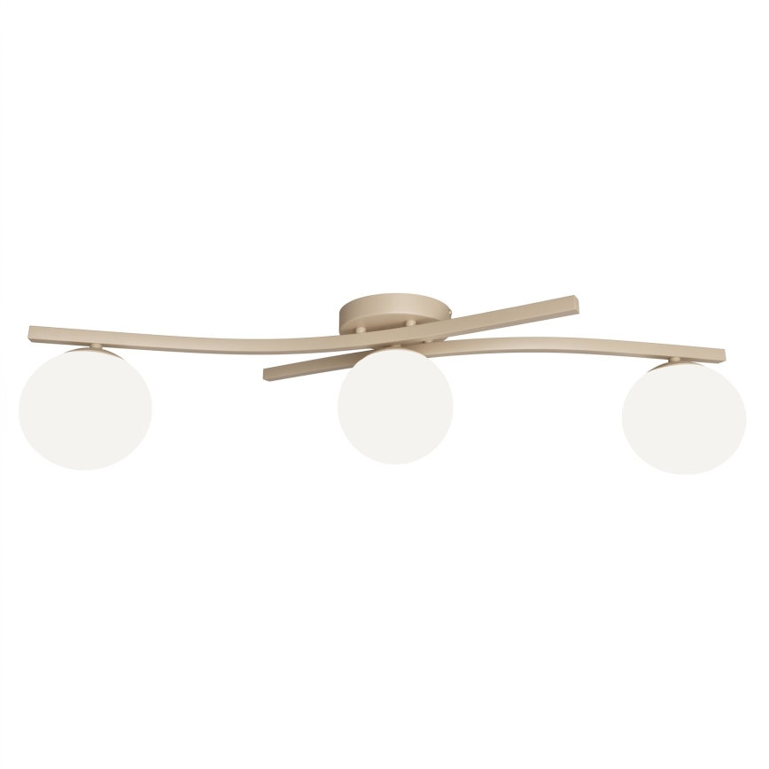 Lámpara de techo OPUS 3xE14/10W/230V beige/blanco