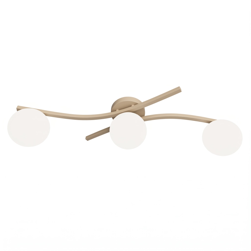 Lámpara de techo OPUS 3xE14/10W/230V beige/blanco