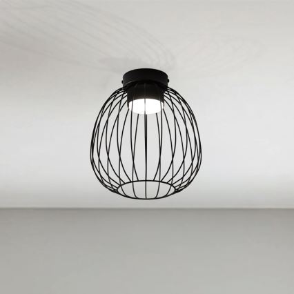 Lámpara de techo OVELLA 1xGX53/10W/230V diámetro 25 cm negra