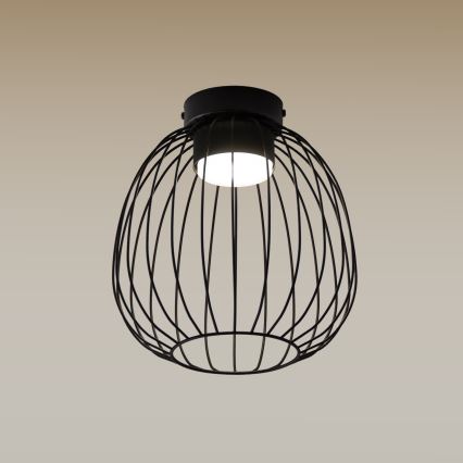 Lámpara de techo OVELLA 1xGX53/10W/230V diámetro 25 cm negra