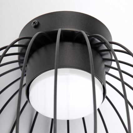 Lámpara de techo OVELLA 1xGX53/10W/230V diámetro 25 cm negra