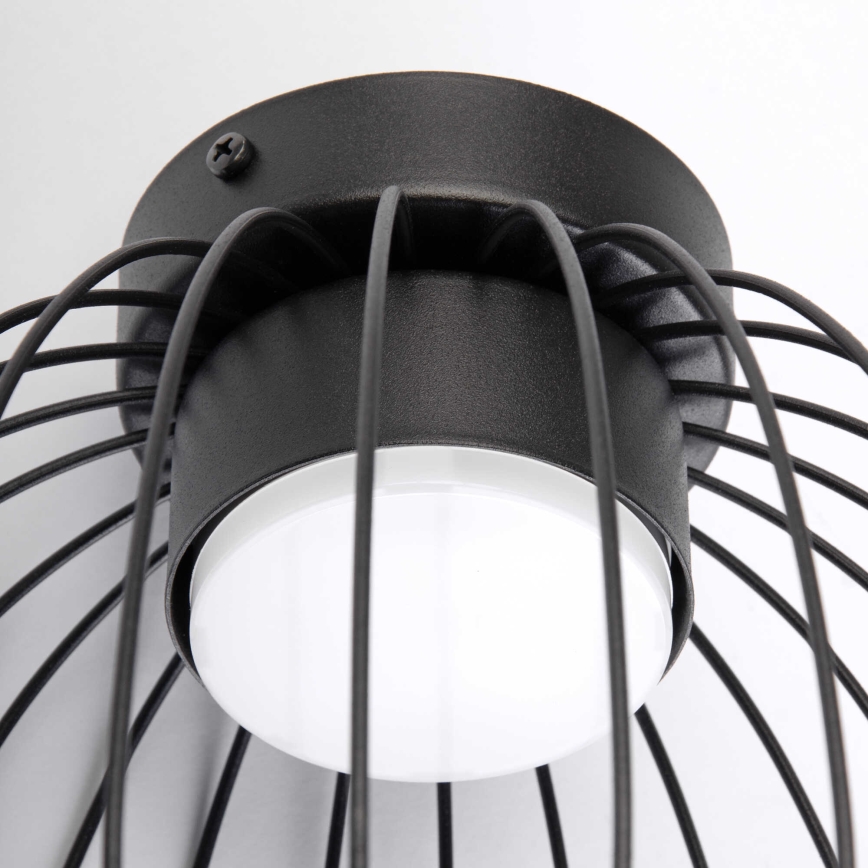 Lámpara de techo OVELLA 1xGX53/10W/230V diámetro 25 cm negra