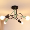 Lámpara de techo OXFORD 4xE27/15W/230V negro/verde