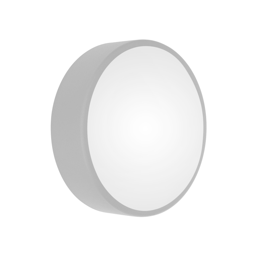 Lámpara de techo para baño CLEO con sensor, 2xE27/24W/230V, Ø 30 cm, gris, IP54