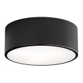 Lámpara de techo para baño con sensor CLEO 1xE27/24W/230V, diámetro 20 cm, IP54, negra