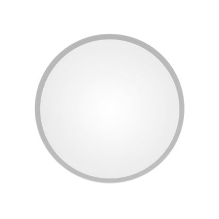 Lámpara de techo para baño con sensor CLEO 3xE27/24W/230V, diámetro 40 cm, color gris, protección IP54