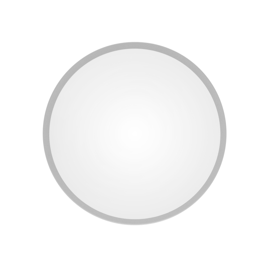 Lámpara de techo para baño con sensor CLEO 3xE27/24W/230V, diámetro 40 cm, color gris, protección IP54