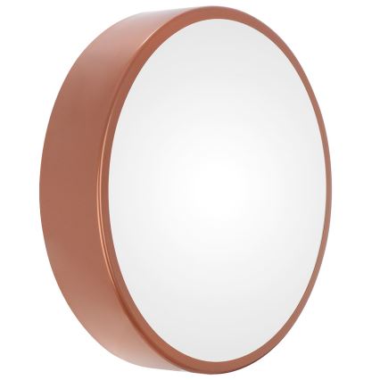 Lámpara de techo para baño con sensor CLEO 3xE27/24W/230V Ø 40 cm acabado cobre IP54
