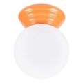 Lámpara de techo para baño ZORI 1xG9/8W/230V Ø 12 cm IP44 naranja