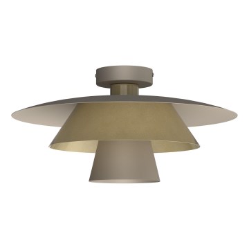 Lámpara de techo PLATO 1xE27/15W/230V, diámetro 32 cm, beige/dorado