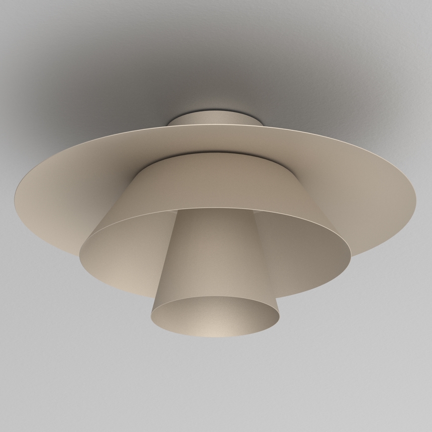 Lámpara de techo PLATO 1xE27/15W/230V, diámetro 32 cm, beige