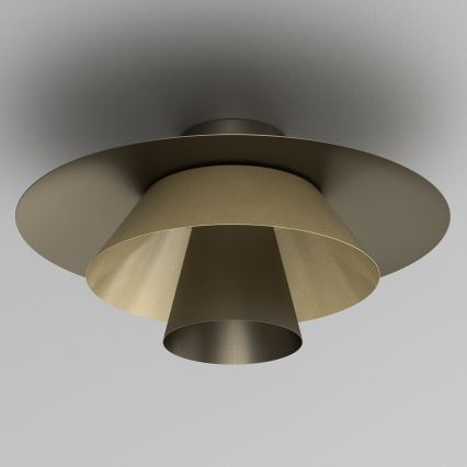 Lámpara de techo PLATO 1xE27/15W/230V, Ø 32 cm, acabado en bronce
