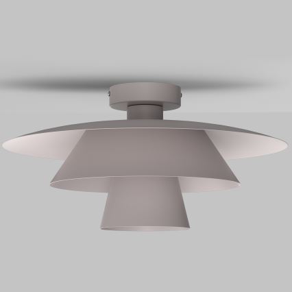 Lámpara de techo PLATO 1xE27/15W/230V Ø 32 cm color crema