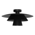 Lámpara de techo PLATO 1xE27/15W/230V, Ø 32 cm, negra