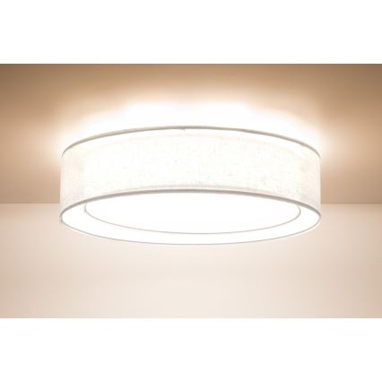 Lámpara de techo PURO 2xE27/40W/230V diámetro 50 cm blanca