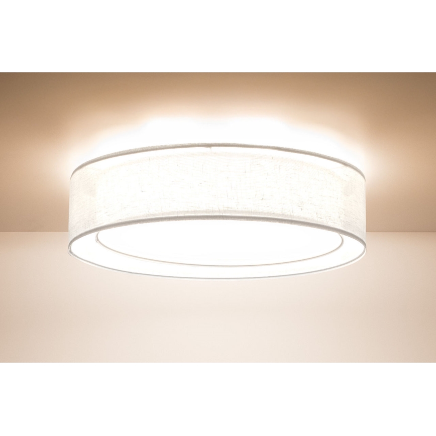 Lámpara de techo PURO 2xE27/40W/230V diámetro 50 cm blanca