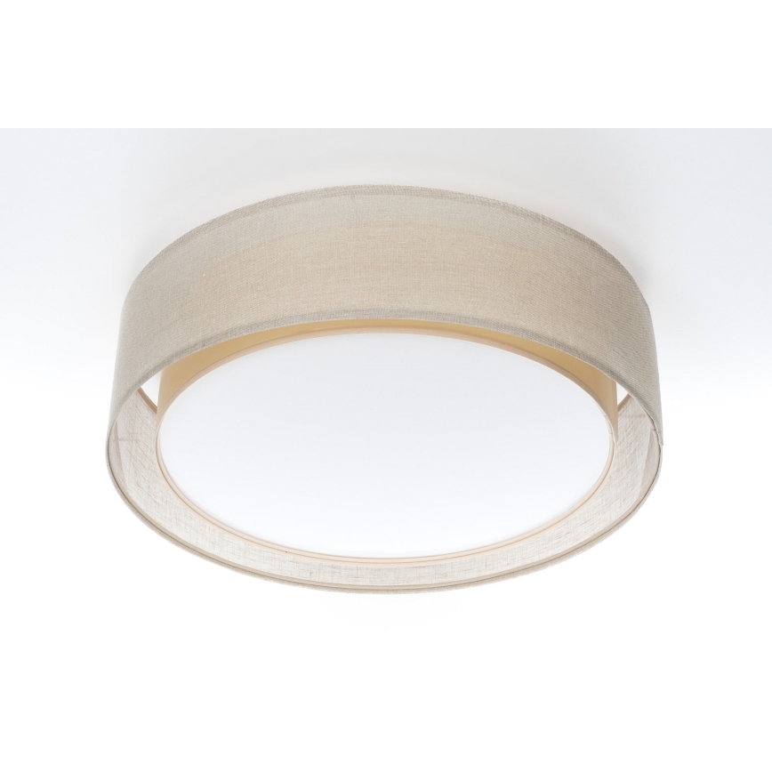 Lámpara de techo PURO 2xE27/40W/230V Ø 60 cm beige