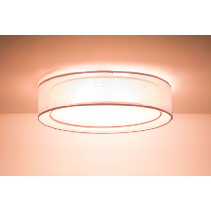 Lámpara de techo PURO 2xE27/40W/230V Ø 60 cm rosa