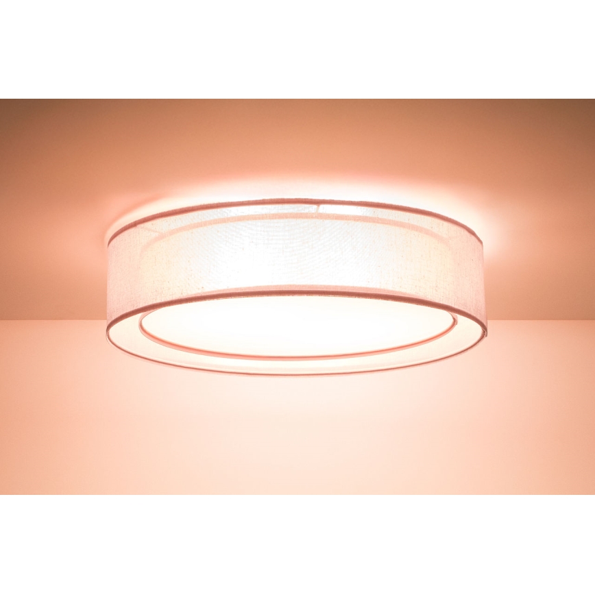 Lámpara de techo PURO 2xE27/40W/230V Ø 60 cm rosa