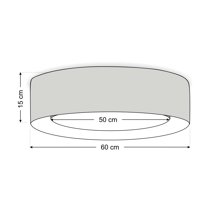 Lámpara de techo PURO 2xE27/40W/230V Ø 60 cm rosa