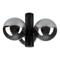 Lámpara de techo SFERIO 3xE14/5W/230V negro/negro ahumado