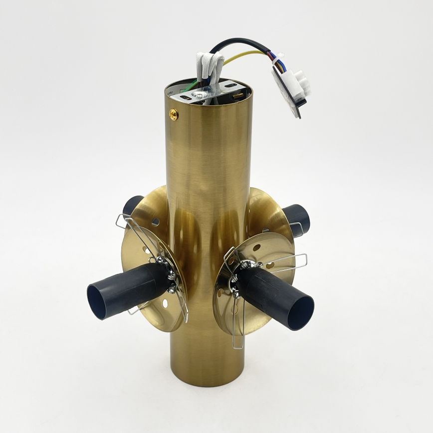 Lámpara de techo SFERIO 4xE14/5W/230V latón/beige ahumado