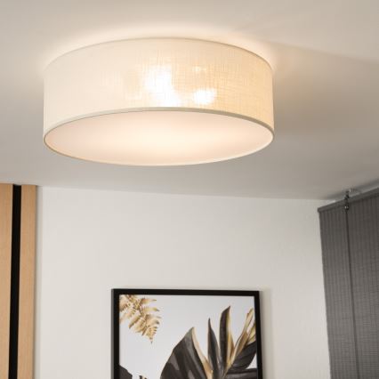 Lámpara de techo SIRJA 2xE27/15W/230V, diámetro 45 cm, color crema