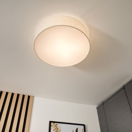 Lámpara de techo SIRJA 2xE27/15W/230V, diámetro 45 cm, color crema