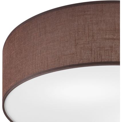 Lámpara de techo SIRJA 2xE27/15W/230V, diámetro 45 cm, color marrón