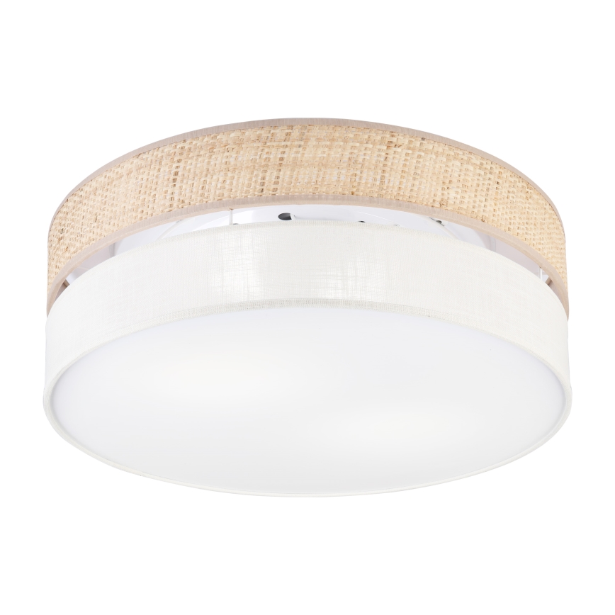 Lámpara de techo SIRJA BOHO 2xE27/15W/230V, diámetro 45 cm, beige/crema