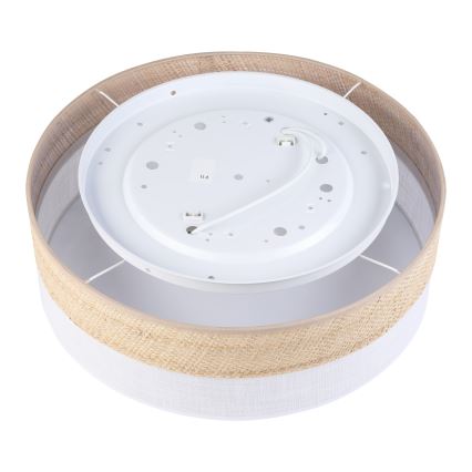 Lámpara de techo SIRJA BOHO 2xE27/15W/230V Ø 45 cm beige/blanco