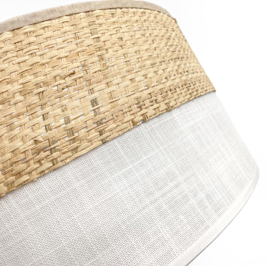 Lámpara de techo SIRJA BOHO 2xE27/15W/230V Ø 45 cm beige/blanco
