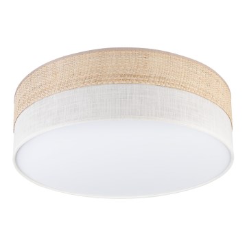 Lámpara de techo SIRJA BOHO 2xE27/15W/230V Ø 45 cm beige/crema