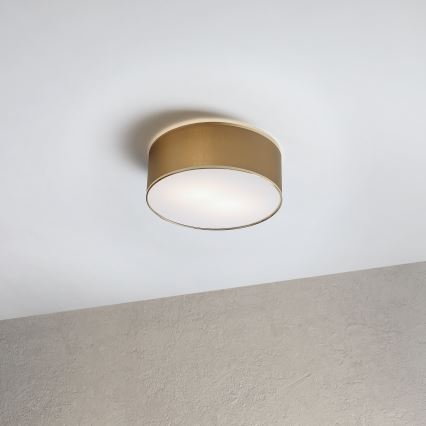 Lámpara de techo SIRJA DOUBLE 2xE14/15W/230V diámetro 35 cm marrón/dorado