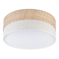 Lámpara de techo SIRJA DOUBLE BOHO 2xE14/15W/230V Ø 35 cm beige/crema