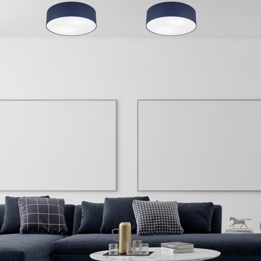 Lámpara de techo SIRJA PASTEL 2xE27/15W/230V diámetro 45 cm azul oscuro