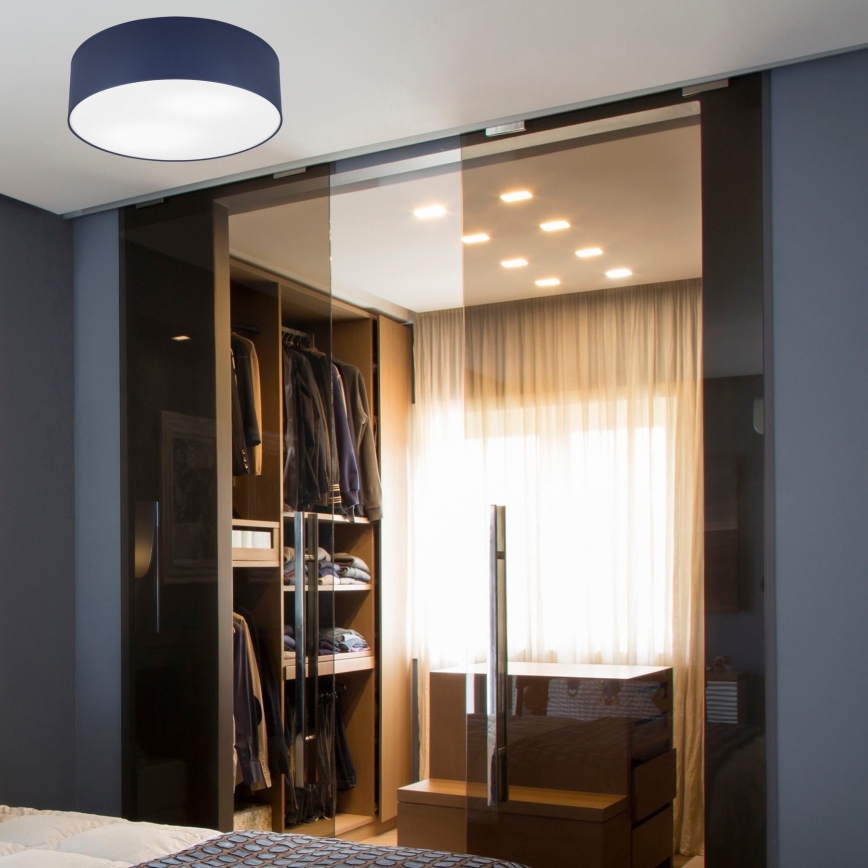 Lámpara de techo SIRJA PASTEL 2xE27/15W/230V diámetro 45 cm azul oscuro