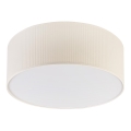 Lámpara de techo SIRJA PLISADO 2xE27/15W/230V Ø 35 cm color crema