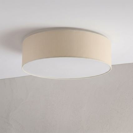 Lámpara de techo SIRJA PLISADO 4xE27/15W/230V, diámetro 45 cm, color crema
