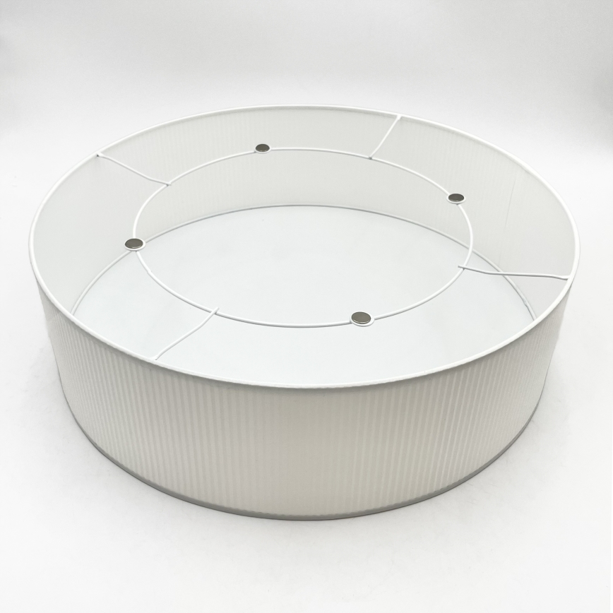 Lámpara de techo SIRJA PLISADO 4xE27/15W/230V Ø 45 cm blanca